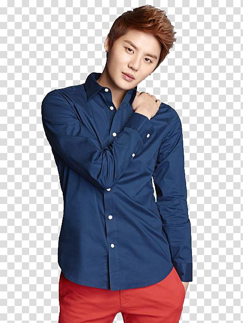 Junsu JYJ TVXQ Art Dress shirt, others transparent background PNG clipart