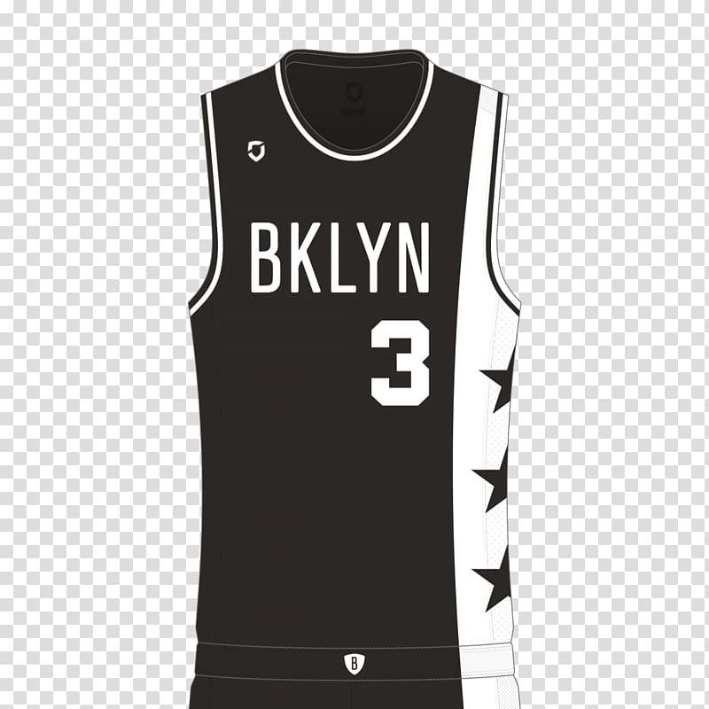 Sports Fan Jersey T-shirt Brooklyn Nets Sleeveless shirt, T-shirt transparent background PNG clipart