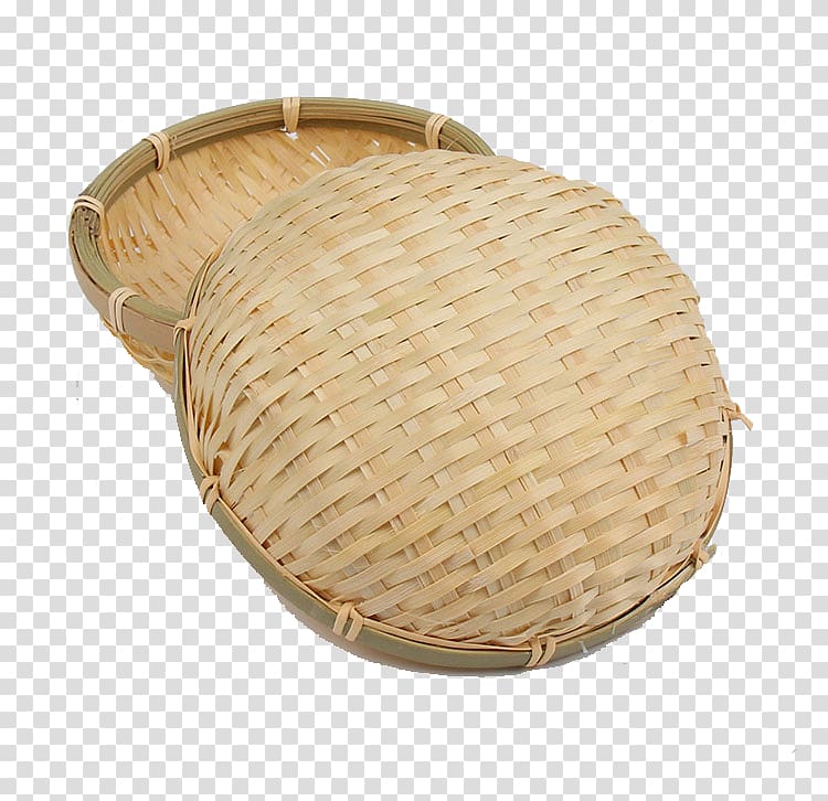 Basket Bamboo Creel, Bamboo basket transparent background PNG clipart