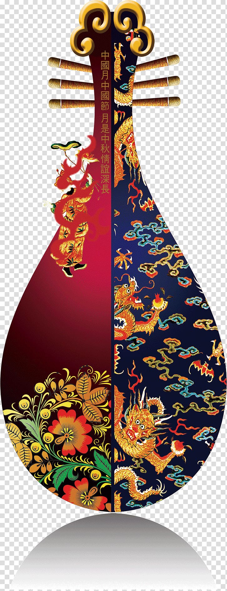 chinese wind classical traditional instruments pipa transparent background PNG clipart