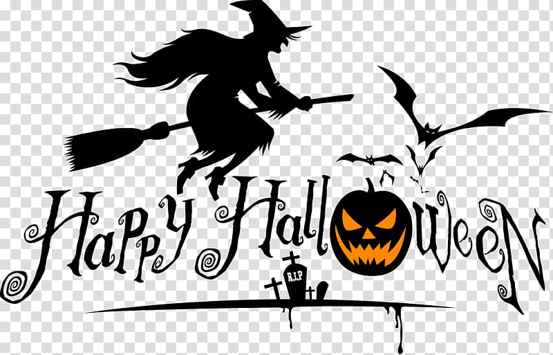 Halloween card Quotation Saying Wish, Halloween witch transparent background PNG clipart