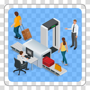 airport security checkpoint clipart
