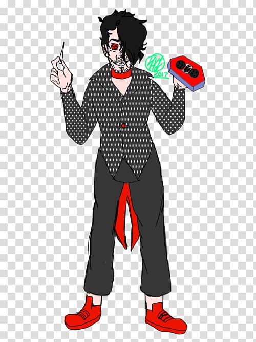 Clown Costume design Supervillain Animated cartoon, clown transparent background PNG clipart