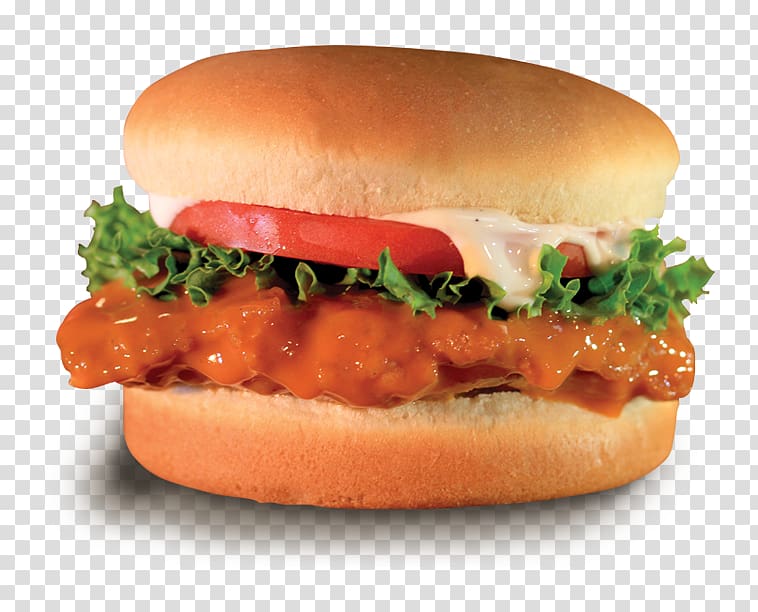 Salmon burger Cheeseburger Buffalo burger Slider Veggie burger, Fried Chicken sandwich transparent background PNG clipart