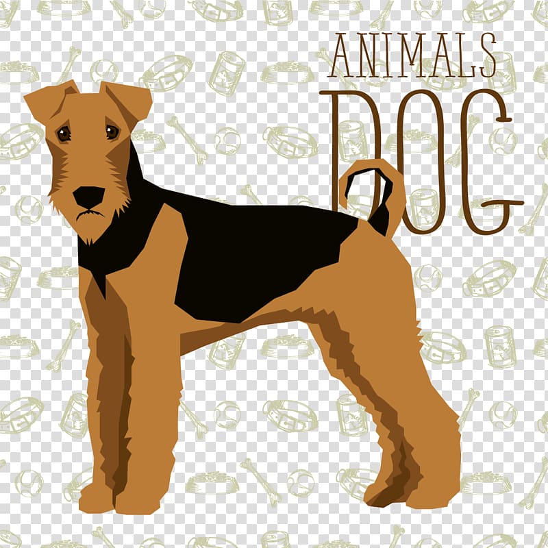 Airedale Terrier Puppy , Decorative Pet Dog Germany transparent background PNG clipart