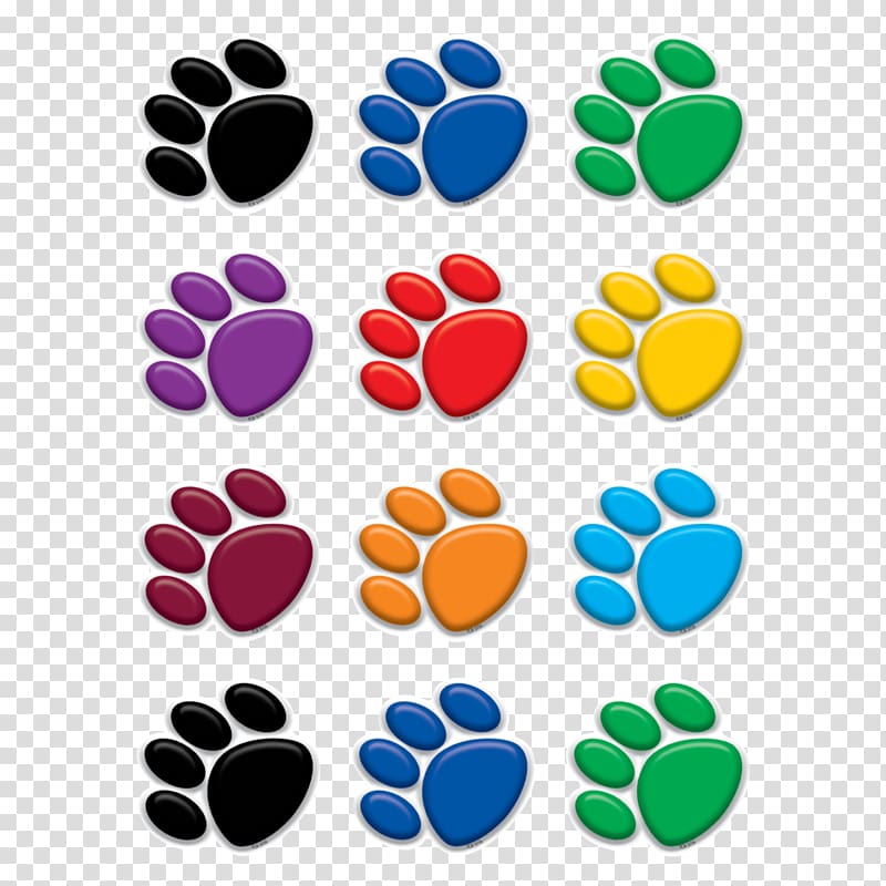 Color Teacher Paper Art Paw, colorful posters transparent background PNG clipart