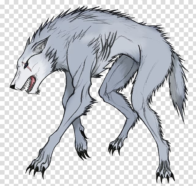 Werewolf Gray wolf Legendary creature Demon Berserker, werewolf transparent background PNG clipart