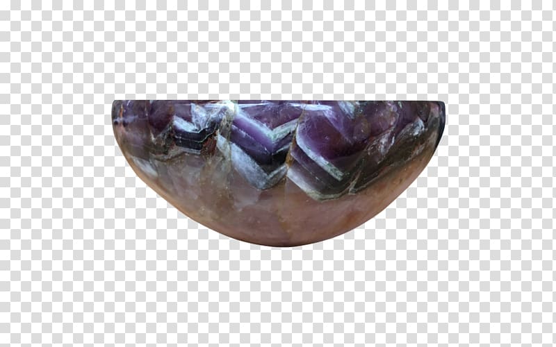 Amethyst Bowl Purple Glass Jewellery, Quartz Crystal rock transparent background PNG clipart