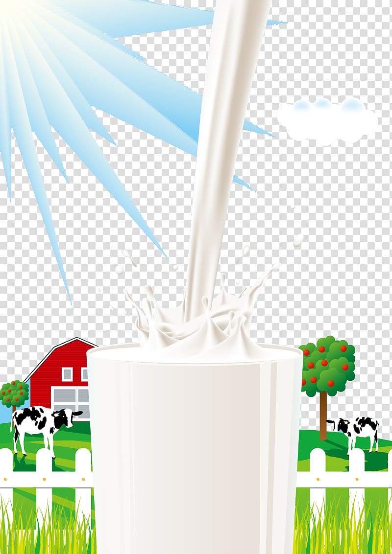 Poster Raw milk Graphic design, Fresh milk poster design material transparent background PNG clipart