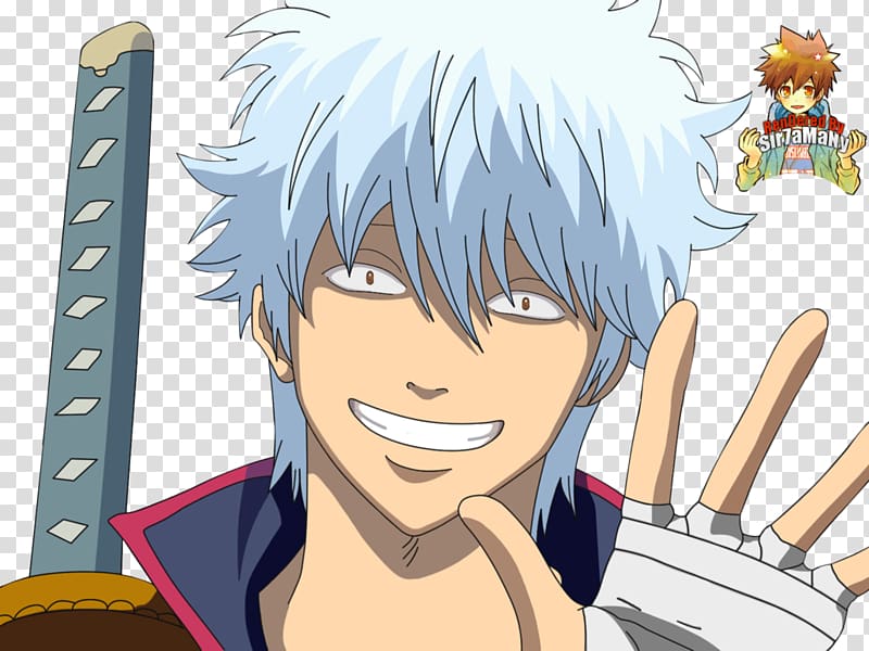 Gintoki Sakata Shimura Shinpachi Gin Tama YouTube Tae Shimura, hundred transparent background PNG clipart