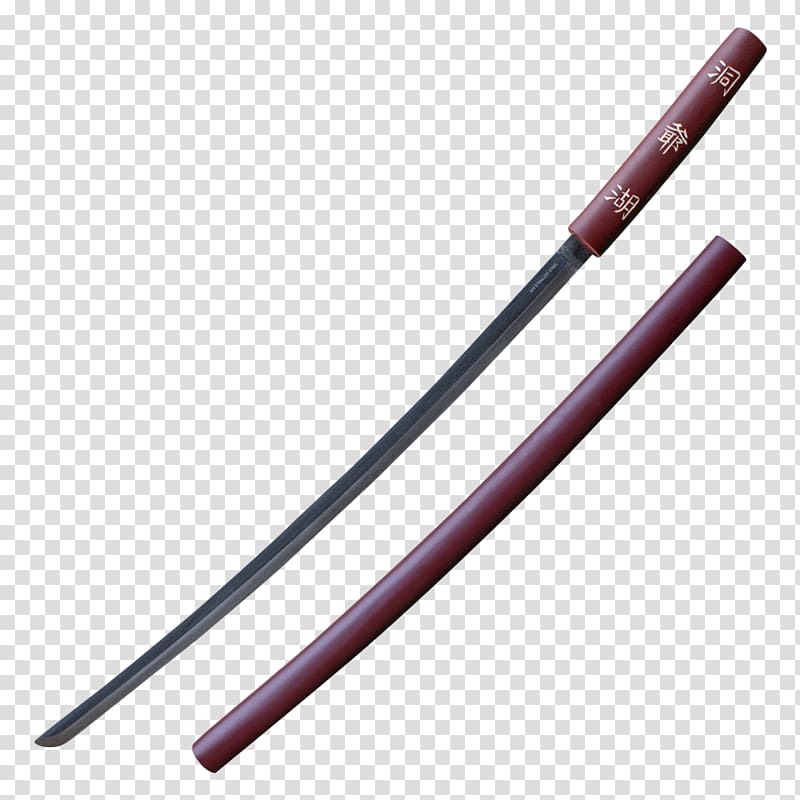 Katana Sabre Sword Shirasaya Knife, japanese samurai transparent background PNG clipart