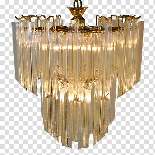 Chandelier Pendant light Light fixture Lighting, glass cylinder shading transparent background PNG clipart