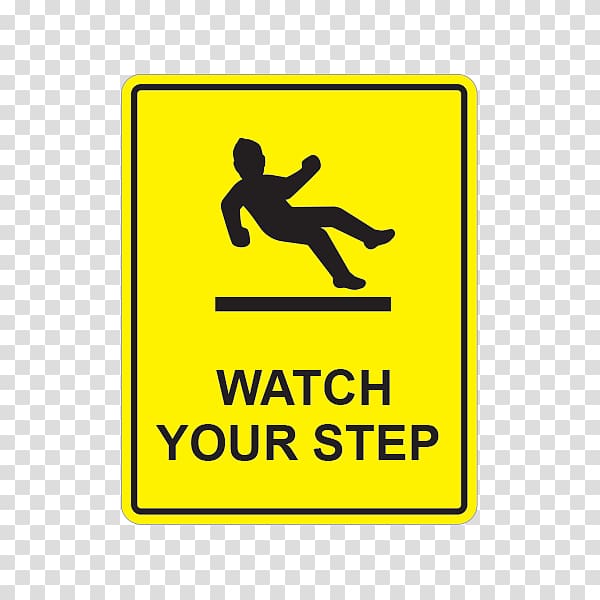 Watch Your Step Sign Safety Symbol, symbol transparent background PNG clipart