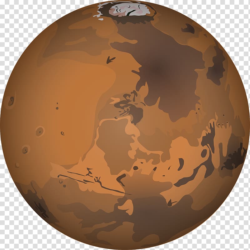 dark yellow mars transparent background PNG clipart