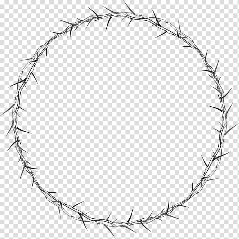 round black spiky border, Circle Thorns, spines, and prickles Pixabay Illustration, Round Frame transparent background PNG clipart