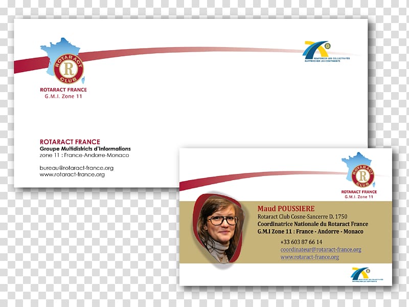 Business Cards Logo Rotaract Advertising Corporate design, carte visite transparent background PNG clipart