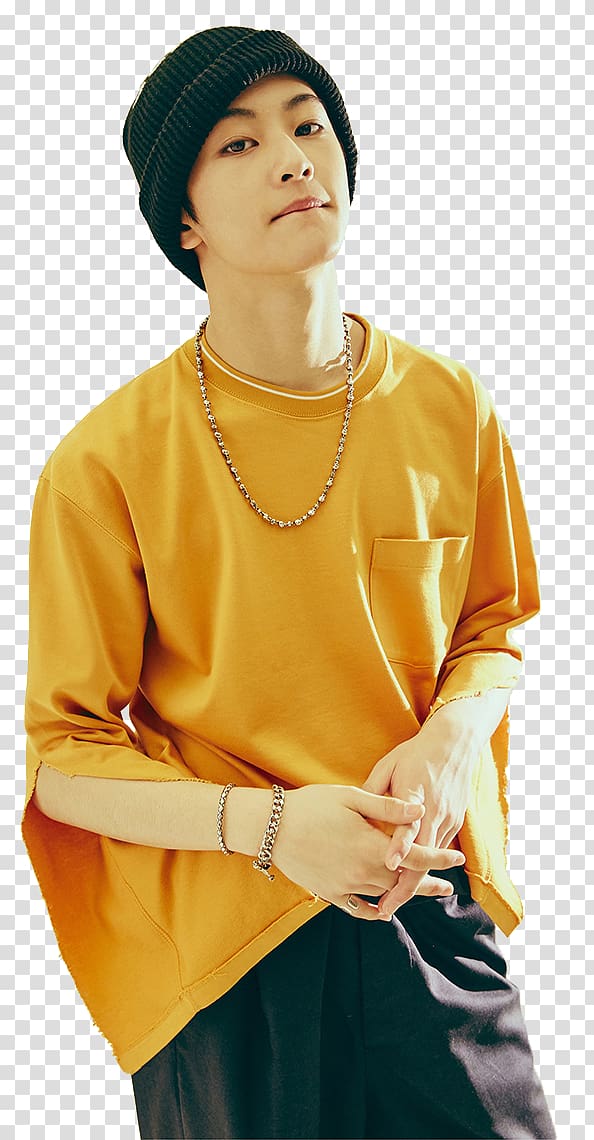 man in orange crew-neck shirt, Mark Lee NCT U SM Rookies S.M. Entertainment, others transparent background PNG clipart