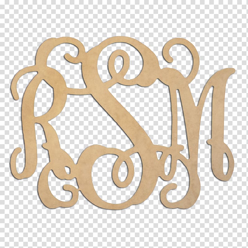 Monogram Initial Wood Letter Font, initials transparent background PNG clipart