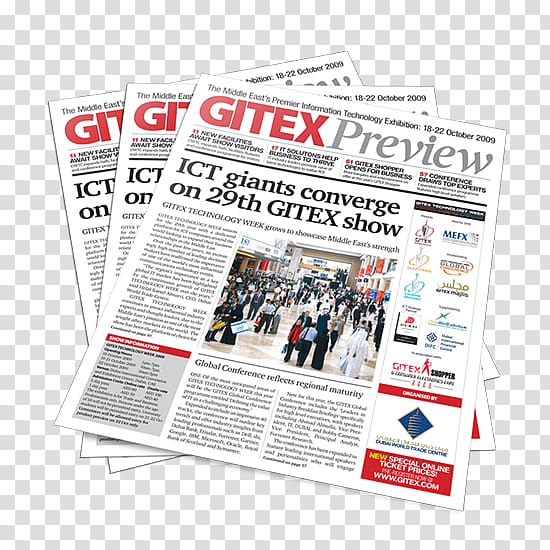 Newspaper GITEX Brand Font, others transparent background PNG clipart