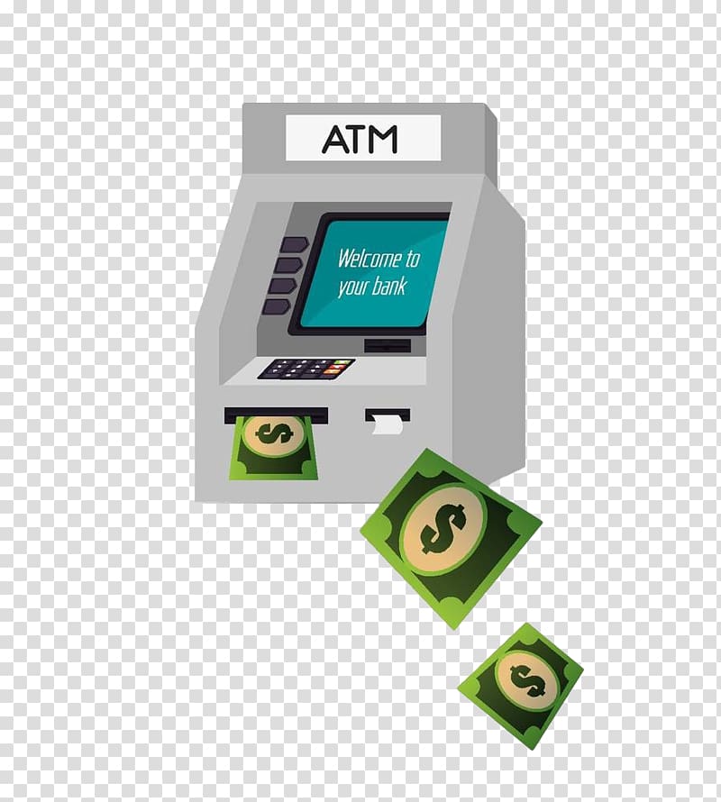 Automated teller machine Euclidean Bank, Hand-painted ATM machine transparent background PNG clipart