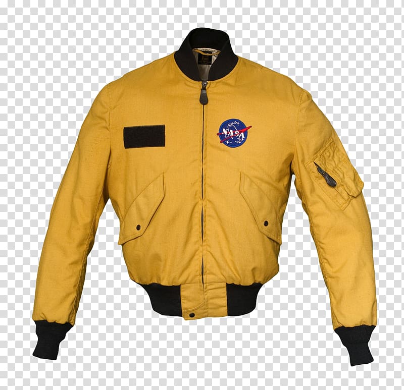 Flight jacket Apollo program Alpha Industries Nasa MA 1 Bomber, lightweight flight jacket transparent background PNG clipart