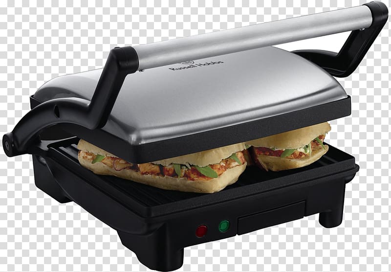 Panini Barbecue grill Pie iron Russell Hobbs Grilling, grill transparent background PNG clipart