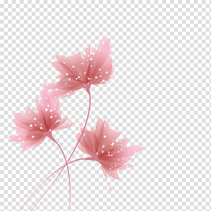 Cyclamen Black and white Mallows Spring , Fantasy Flowers transparent background PNG clipart