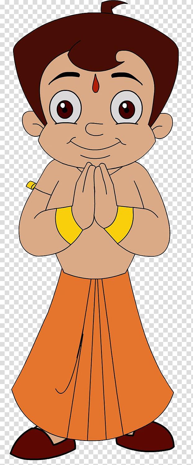beige and orange character illustration, Pogo Animated film Chutki Cartoon India, India transparent background PNG clipart