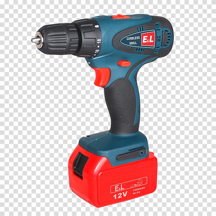 Hammer drill Tool Screwdriver Augers Cordless, electric screw driver transparent background PNG clipart
