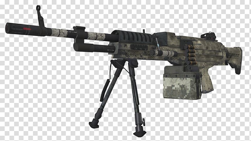 Call of Duty: Ghosts Call of Duty: Black Ops II .500 S&W Magnum LSAT light machine gun, machine gun transparent background PNG clipart