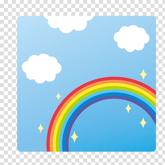 Rainbow Blue Sky Area , rainbow transparent background PNG clipart