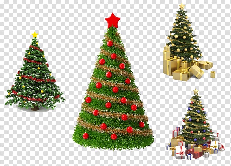 Santa Claus Christmas tree Christmas decoration, Creative Christmas Poster transparent background PNG clipart