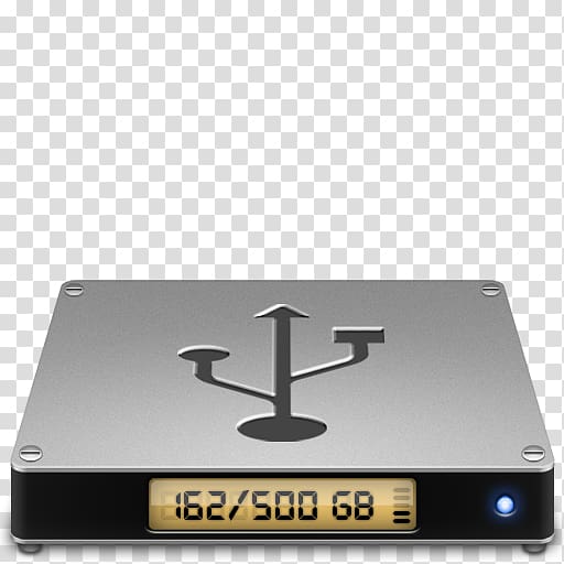 square gray digital device illustration, brand metal hardware, Device usbhd transparent background PNG clipart