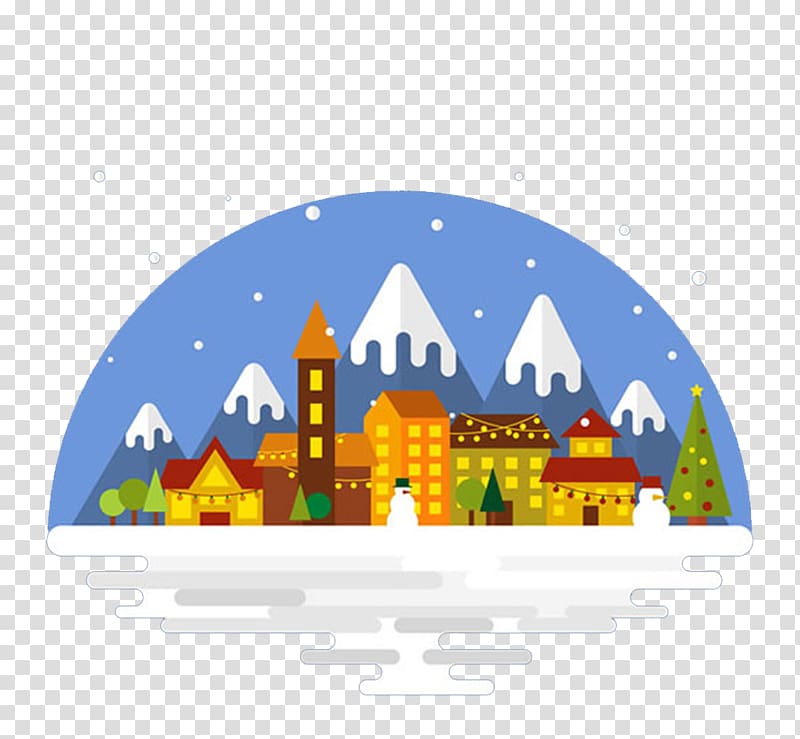 Christmas Eve Poster Illustration, Christmas Eve Winter transparent background PNG clipart