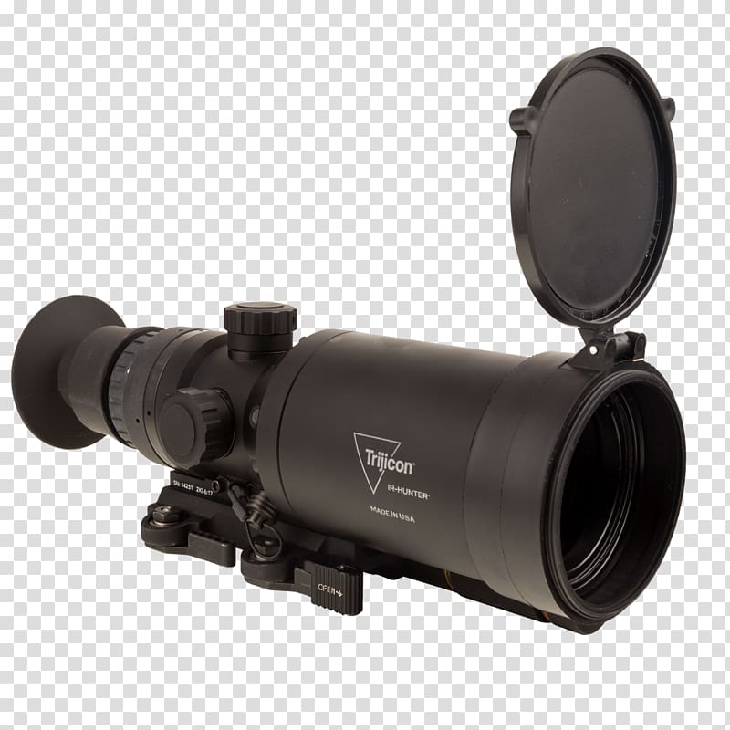 Trijicon Firearm Monocular Telescopic sight Weapon, weapon transparent background PNG clipart