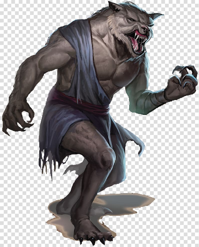 Dungeons & Dragons Gray wolf Monster Manual Werewolf Lycanthrope, assassins creed unity transparent background PNG clipart