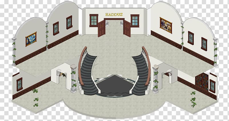 Habbo Lobby Room Virtual community House, house transparent background PNG clipart