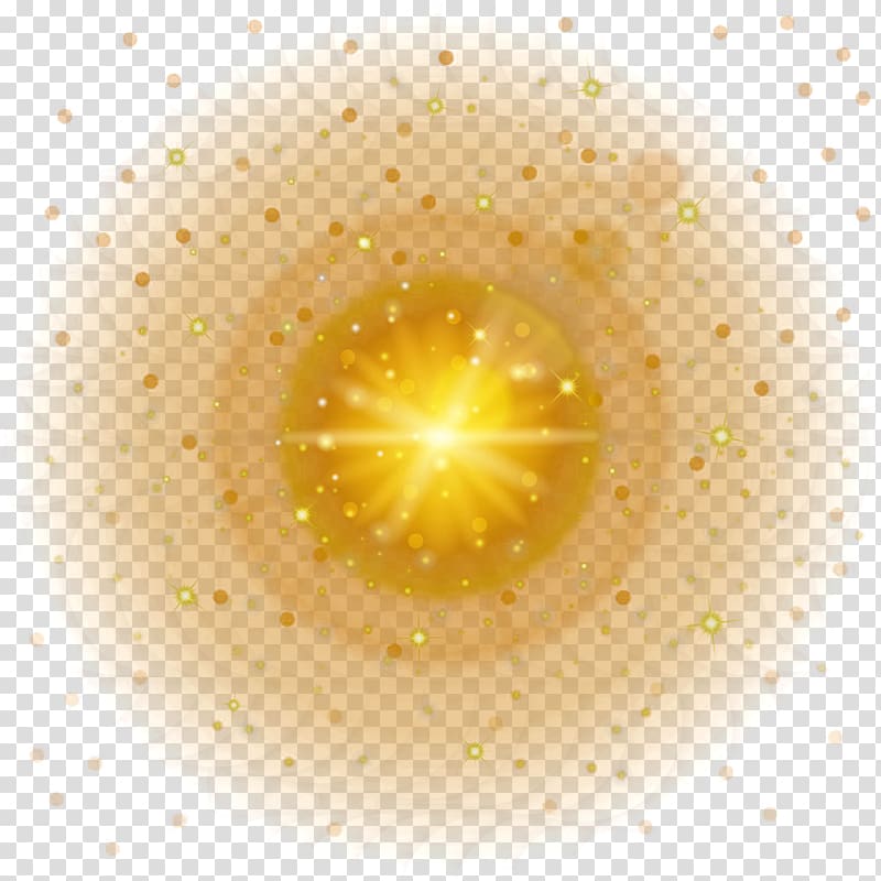 yellow fantasy background light effect transparent background PNG clipart