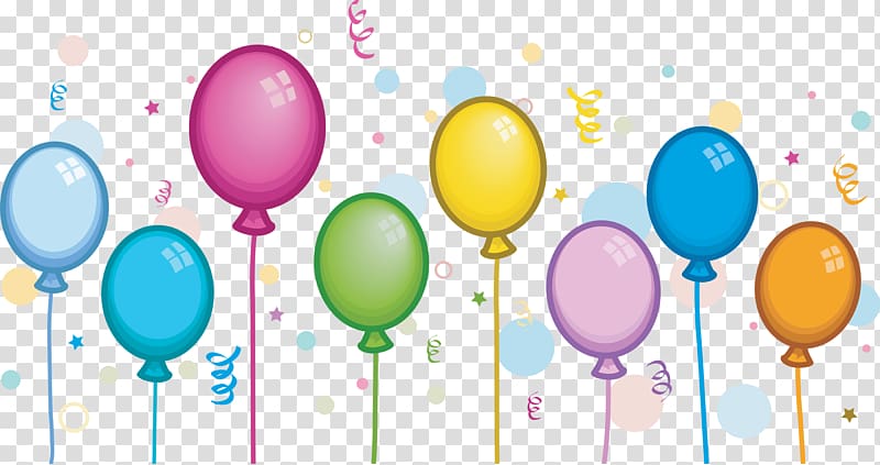 Balloon Party Birthday Carnival , hello transparent background PNG clipart
