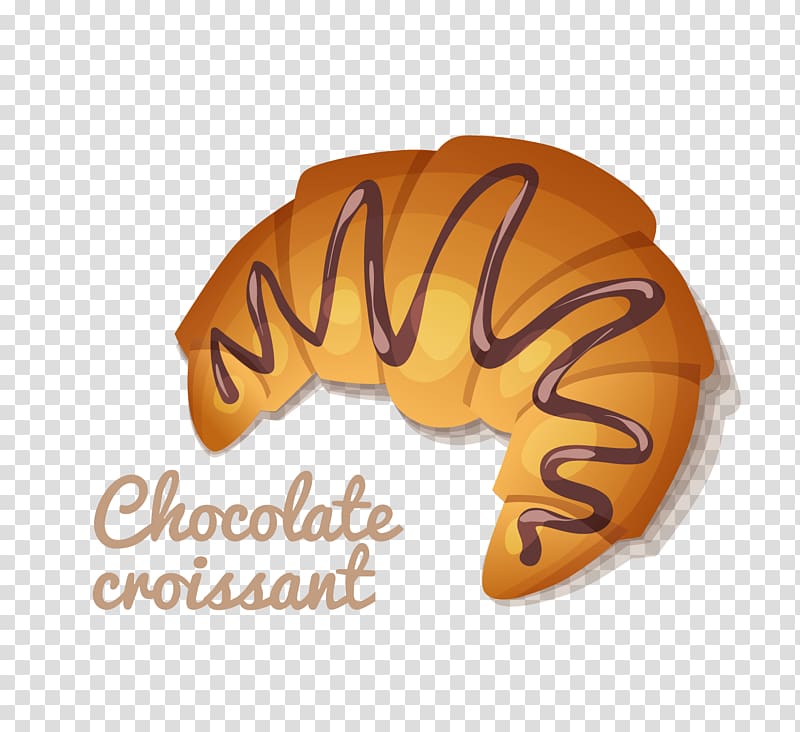 Croissant u6d0bu83d3u5b50, Chocolate Bread transparent background PNG clipart