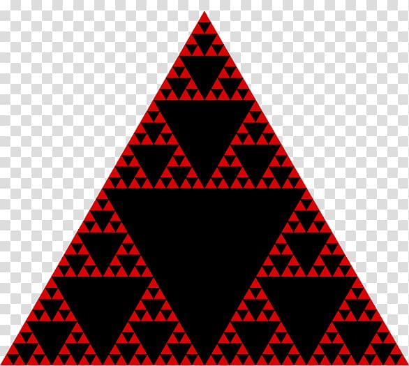 Sierpinski triangle Fractal Pascal\'s triangle Recursion, Sierpinski Triangle transparent background PNG clipart