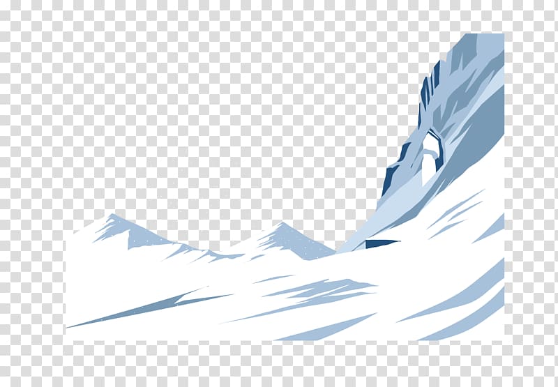 Iceberg Antarctic Icon, An endless iceberg transparent background PNG clipart