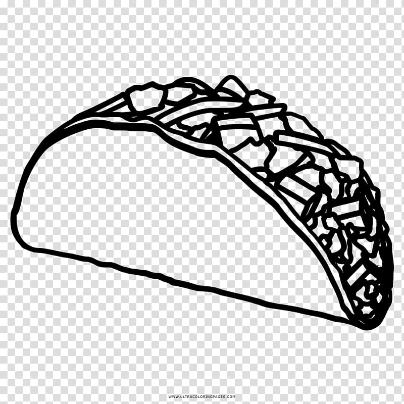 Taco Drawing Coloring book Food, taco transparent background PNG clipart