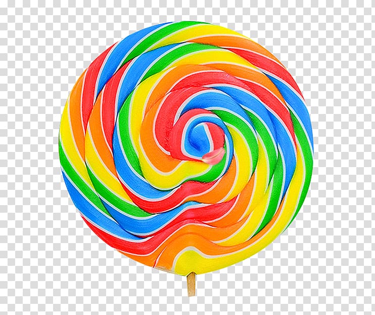 Lollipop Gummi candy Skittles Sugar, Large rainbow lollipop transparent background PNG clipart