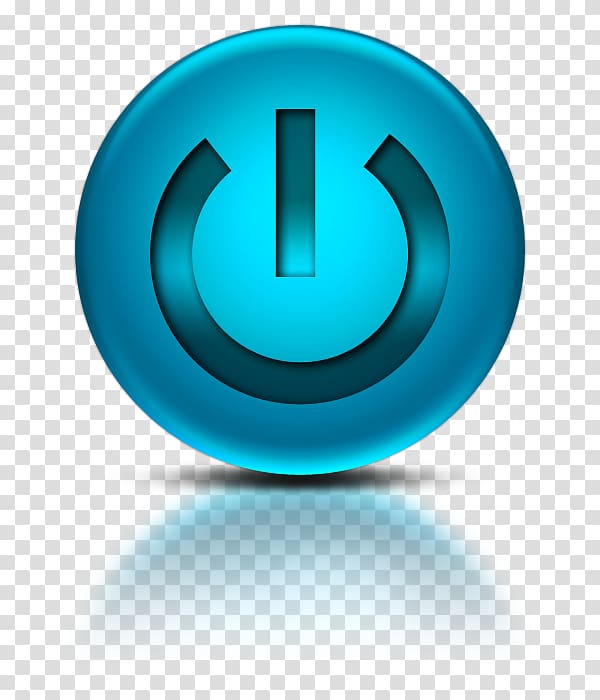 blue power button, Computer Icons Desktop , Blue Power Button Icon transparent background PNG clipart