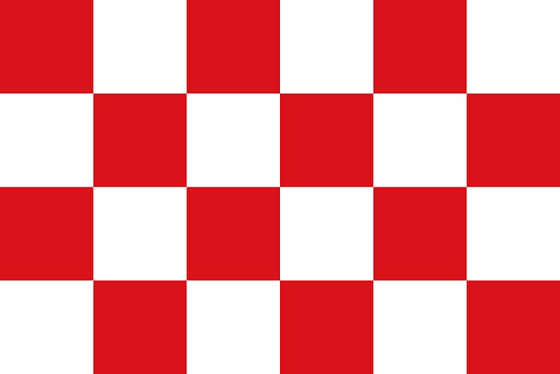 Flag of North Brabant Provinces of the Netherlands Flag of North Brabant Flag of the Netherlands, Red Checkered Border transparent background PNG clipart