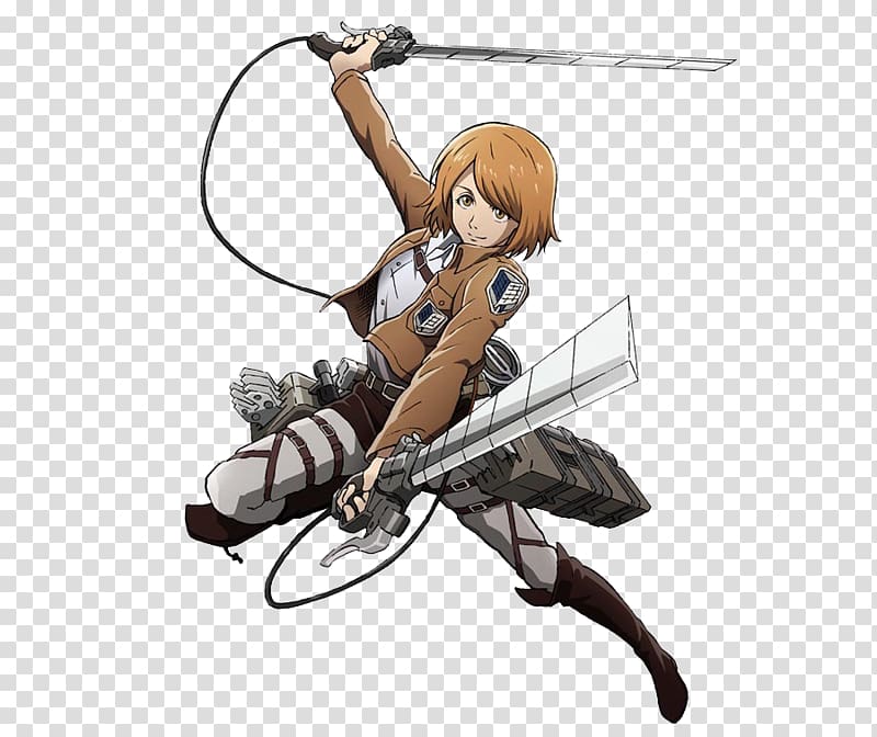 Fictional male character holding two swords art, A.O.T.: Wings of Freedom  Grand Theft Auto: San Andreas Eren Yeager Mikasa Ackermann PlayStation 4,  Ataque Alos Titanes Free transparent background PNG clipart