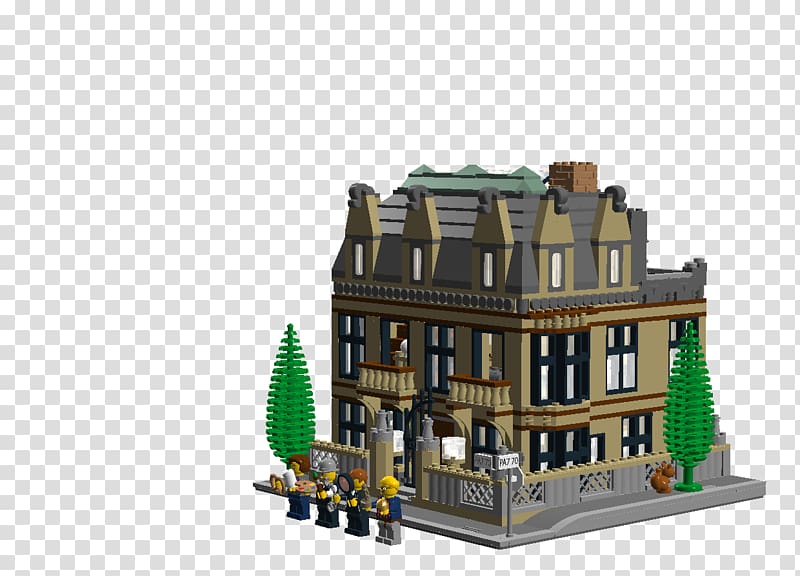 Lego Ideas Schinasi Mansion Riverside Drive Building, Marbel transparent background PNG clipart