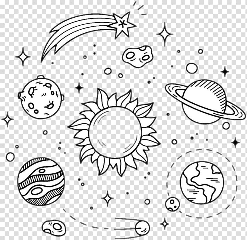 galaxy illustration, Drawing Doodle, cool designs transparent background PNG clipart