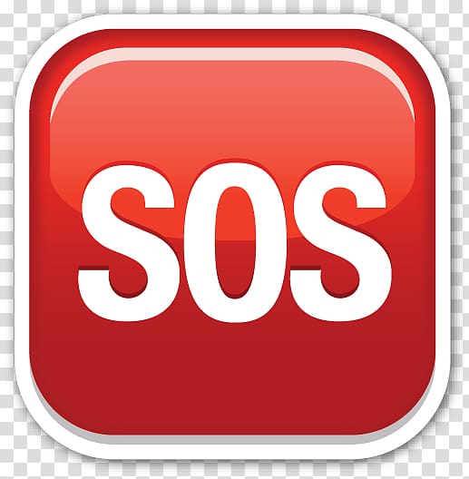 Emoji SOS T-shirt Sticker Symbol, SOS transparent background PNG clipart